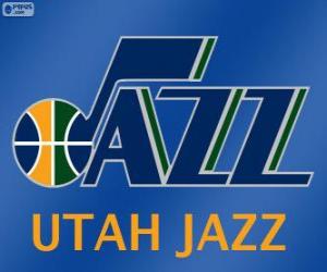 пазл Логотип Юта Джаз, НБА команды. Северо-Западный дивизион, Западная конференция